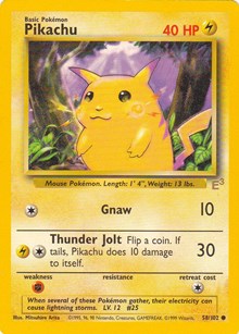 Pikachu #58 Miscellaneous Cards & Products