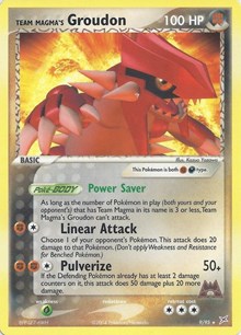 Team Magma's Groudon #9 Deck Exclusives