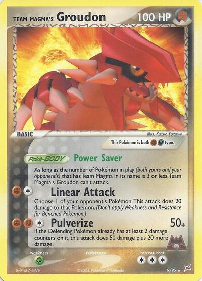 Team Magma's Groudon #9 Deck Exclusives