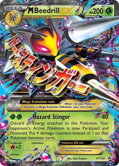 M Beedrill EX #XY158 XY Promos