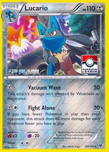 Lucario (Pokemon League) [2nd Place] #63 League & Championship Cards