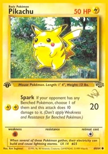 Pikachu [W Stamped] #60 WoTC Promo