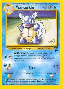 Wartortle [W Stamped] #63 WoTC Promo
