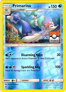 Primarina #41 League & Championship Cards