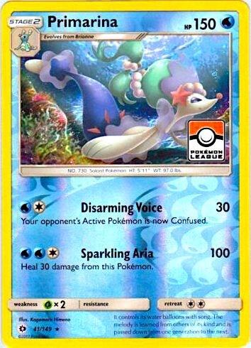 Primarina #41 League & Championship Cards
