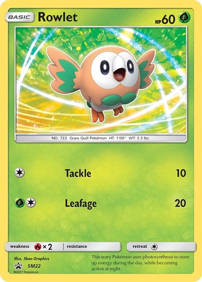 Rowlet SM Promos #SM22
