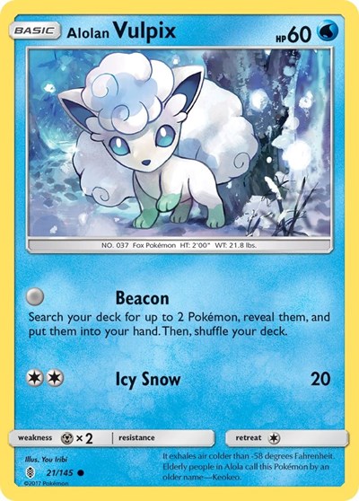 Alolan Vulpix #21 SM - Guardians Rising