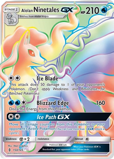 Alolan Ninetales GX #150 SM - Guardians Rising