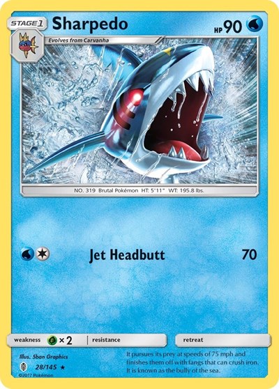 Sharpedo #28 SM - Guardians Rising
