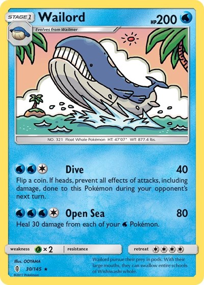 Wailord #30 SM - Guardians Rising