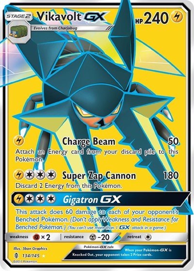 Vikavolt GX #134 SM - Guardians Rising