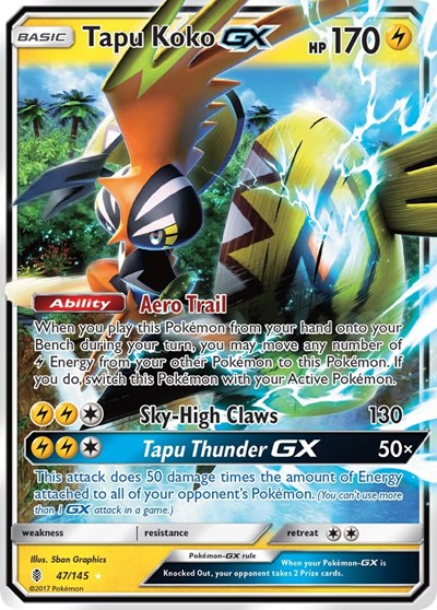 Tapu Koko GX #47 SM - Guardians Rising