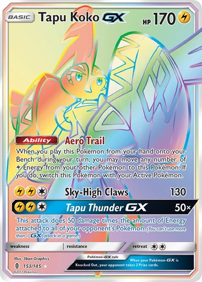 Tapu Koko GX #153 SM - Guardians Rising