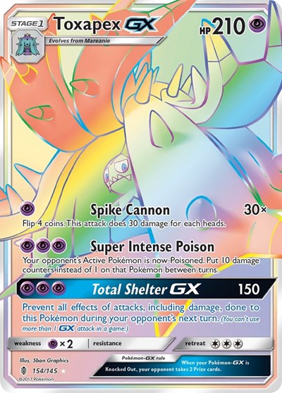 Toxapex GX #154 SM - Guardians Rising