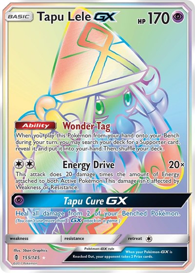 Tapu Lele GX #155 SM - Guardians Rising