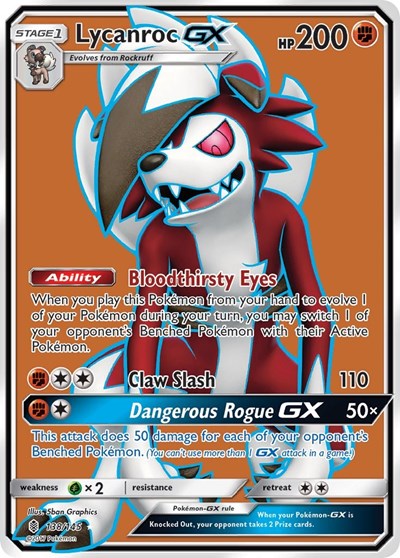 Lycanroc GX #138 SM - Guardians Rising