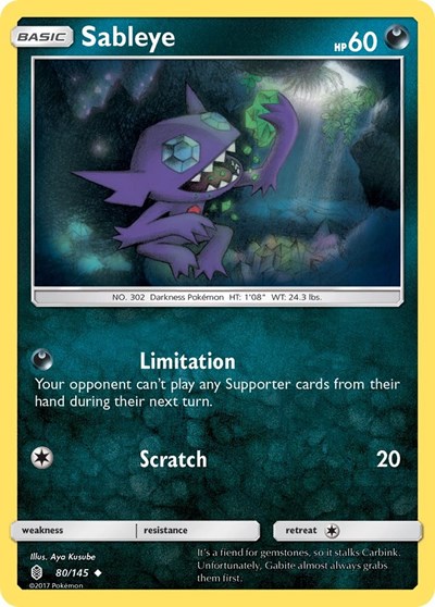 Sableye #80 SM - Guardians Rising