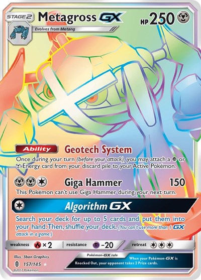 Metagross GX #157 SM - Guardians Rising