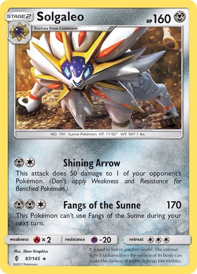 Solgaleo #87 SM - Guardians Rising
