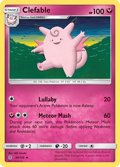Clefable #89 SM - Guardians Rising