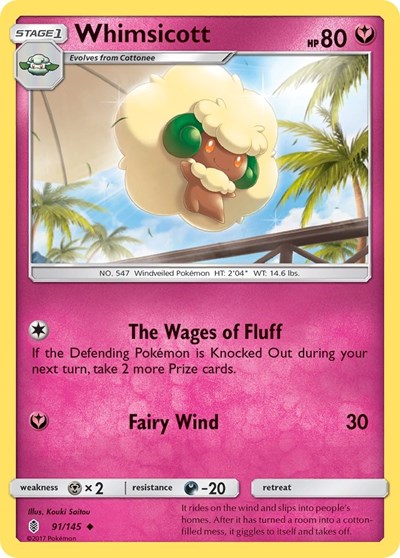 Whimsicott #91 SM - Guardians Rising