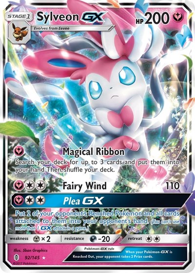 Sylveon GX #92 SM - Guardians Rising