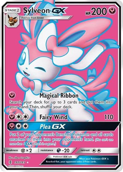 Sylveon GX #140 SM - Guardians Rising