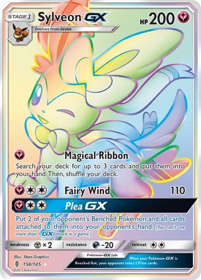 Sylveon GX #158 SM - Guardians Rising