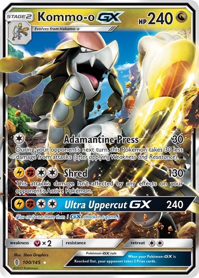 Kommo-o GX #100 SM - Guardians Rising