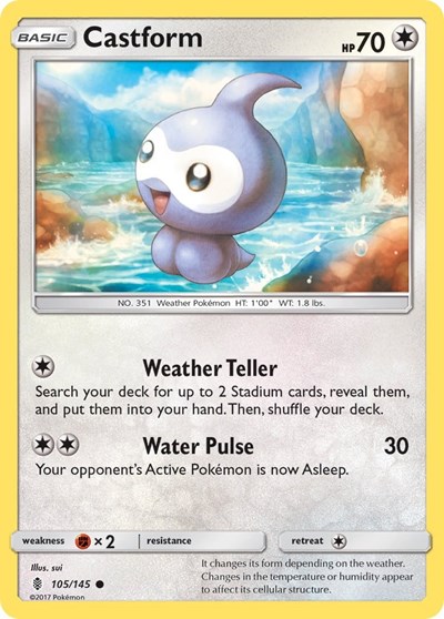 Castform #105 SM - Guardians Rising