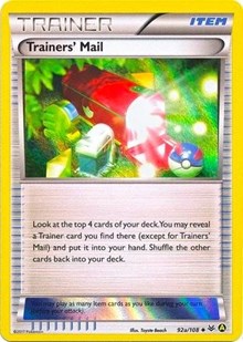 Trainers' Mail #92A Alternate Art Promos