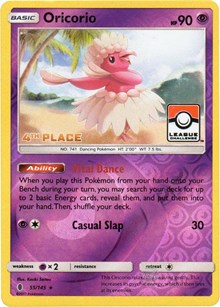 Oricorio (League Challenge) [4th Place] #55 League & Championship Cards