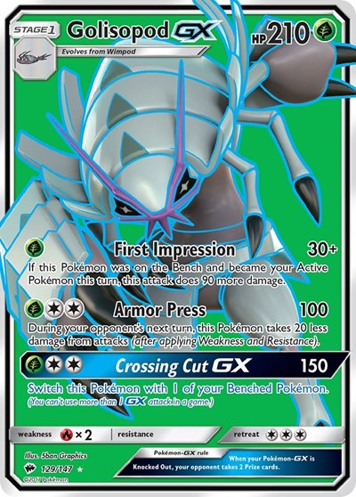 Golisopod GX #129 SM - Burning Shadows