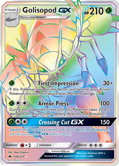 Golisopod GX #148 SM - Burning Shadows