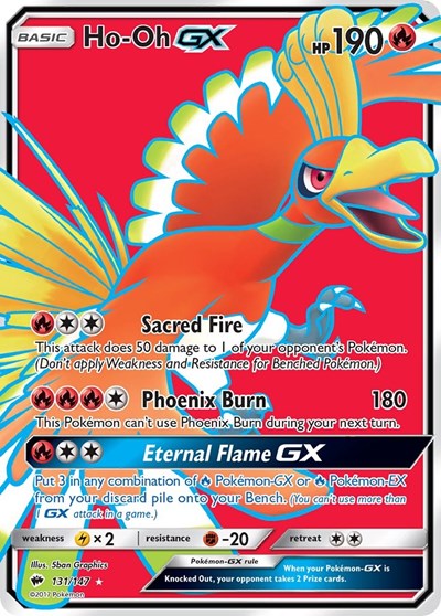 Ho-Oh GX #131 SM - Burning Shadows