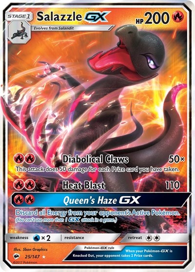 Salazzle GX #25 SM - Burning Shadows