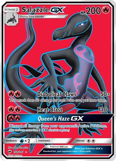 Salazzle GX #132 SM - Burning Shadows