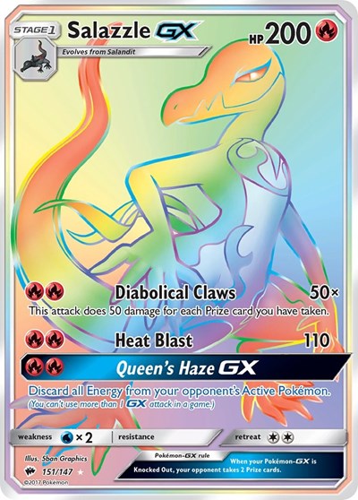 Salazzle GX #151 SM - Burning Shadows