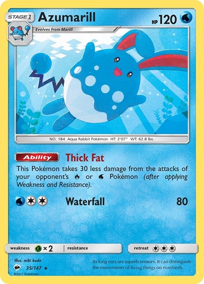Azumarill #35 SM - Burning Shadows