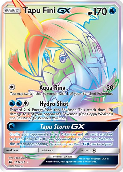 Tapu Fini GX #152 SM - Burning Shadows