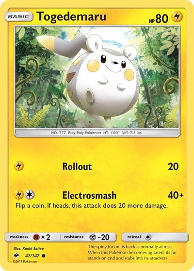 Togedemaru #47 SM - Burning Shadows