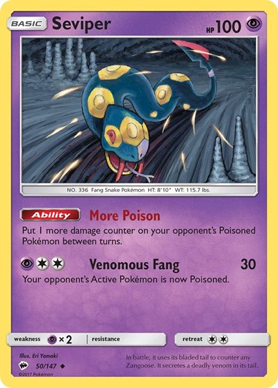 Seviper #50 SM - Burning Shadows