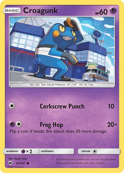 Croagunk #54 SM - Burning Shadows