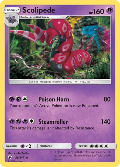 Scolipede #58 SM - Burning Shadows