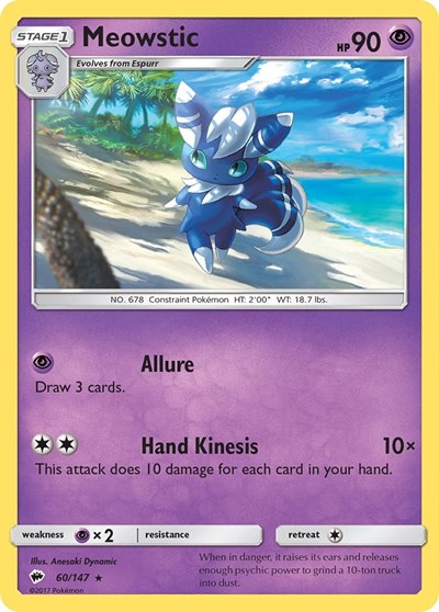 Meowstic #60 SM - Burning Shadows