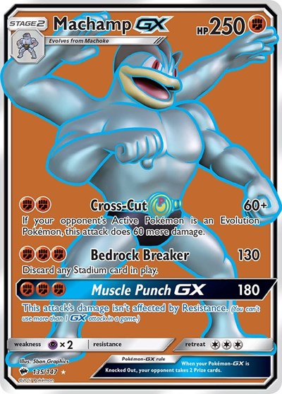 Machamp GX #135 SM - Burning Shadows