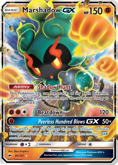 Marshadow GX #80 SM - Burning Shadows