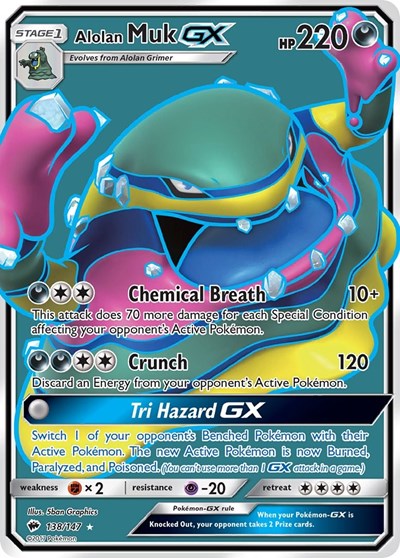 Alolan Muk GX #138 SM - Burning Shadows