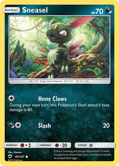 Sneasel #85 SM - Burning Shadows