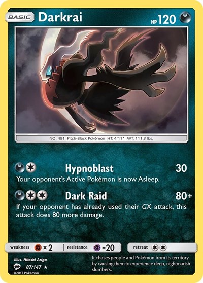 Darkrai #87 SM - Burning Shadows